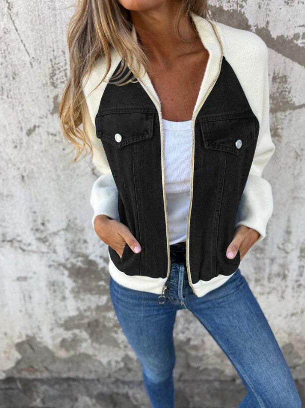 Madison - Casual Katoenen Jas met Rits