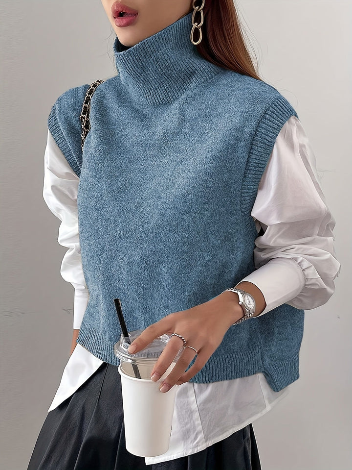 Farrah | Hoge Hals Trui Vest