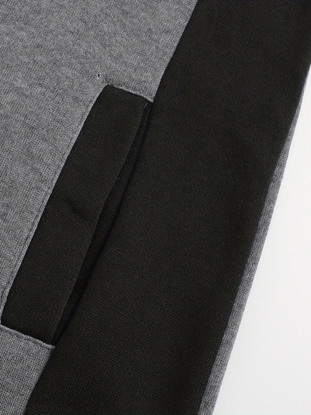 Bryce | Kleurblok Rits-Hoodie Jas