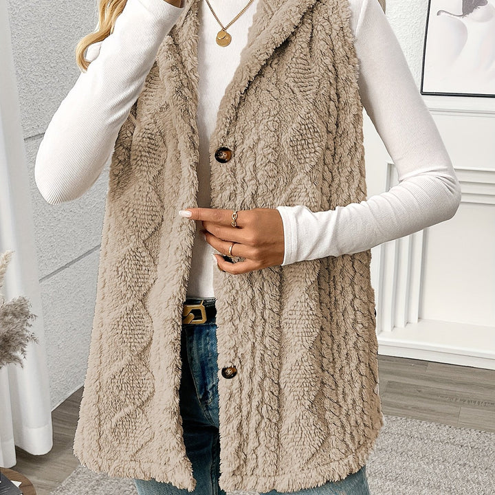 Lorna | Gezellige Hooded Mouwloze Vest
