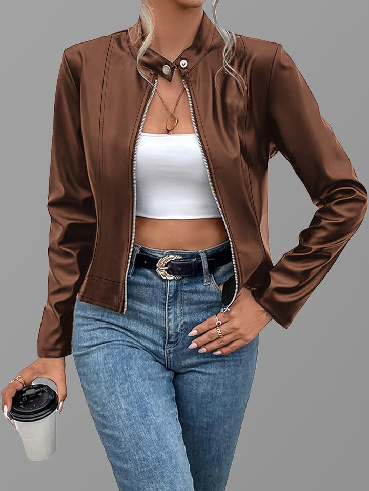 Rosaline | Strakke Zip-Up Jas
