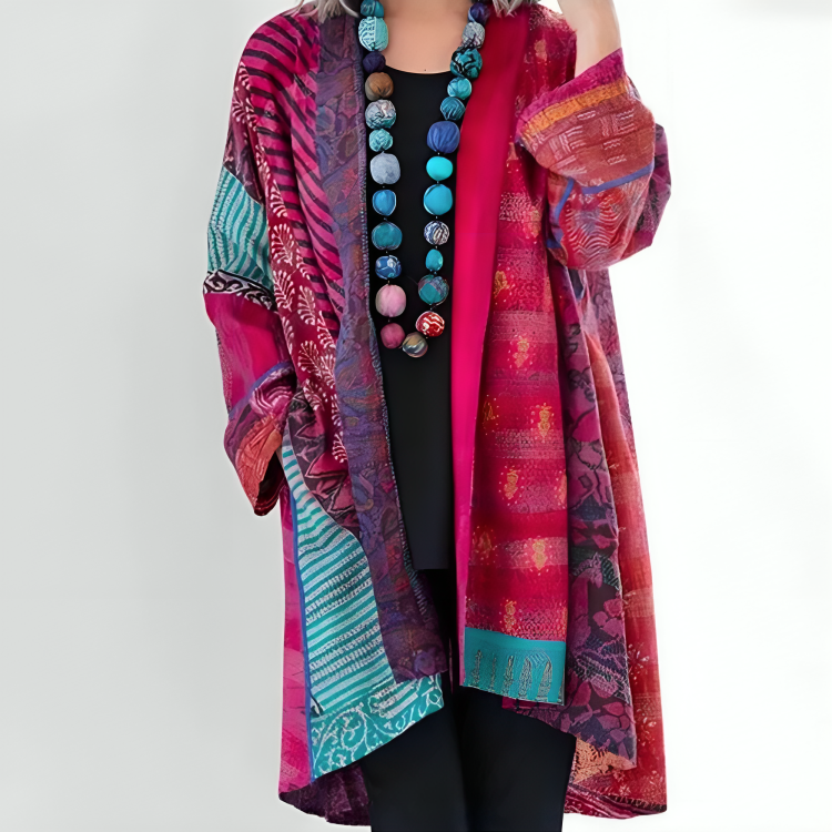 EUNICE – BOHEMIAANS PATCHWORK KIMONO