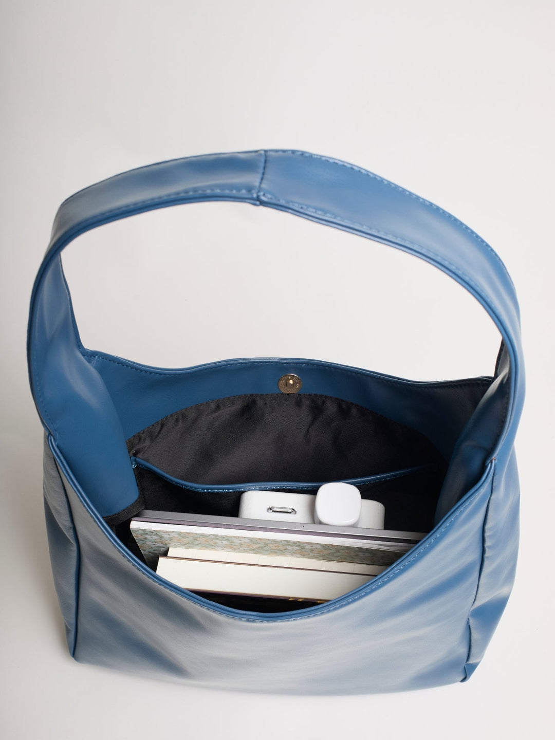 Minimalistisch vegan leer hobo schoudertas