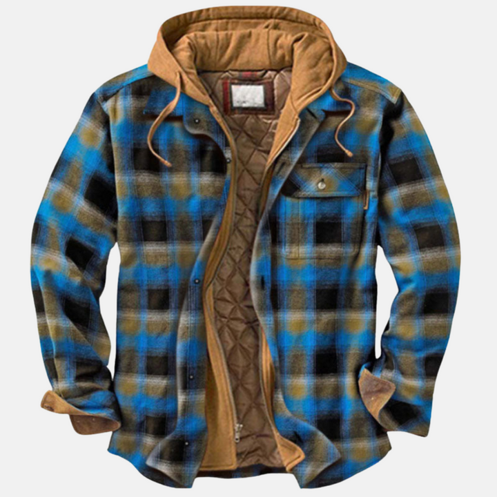 Rhett | Robuuste Geruite Hoodie Jas