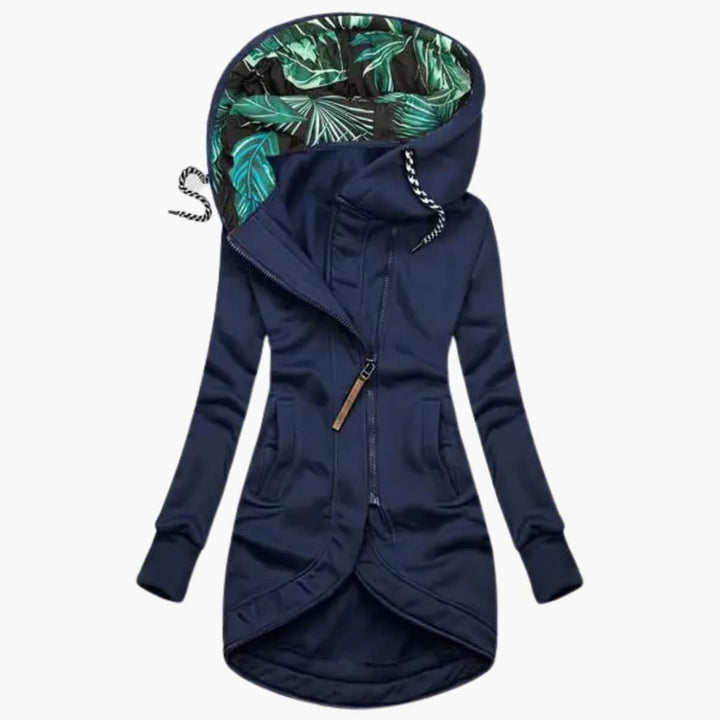 Dames Asymmetrische Rits Hoodie Jast