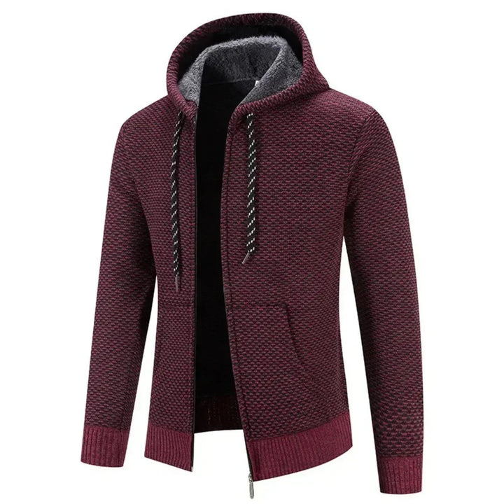Heren Hoodie Casual Zip-Up Brei Cardigan
