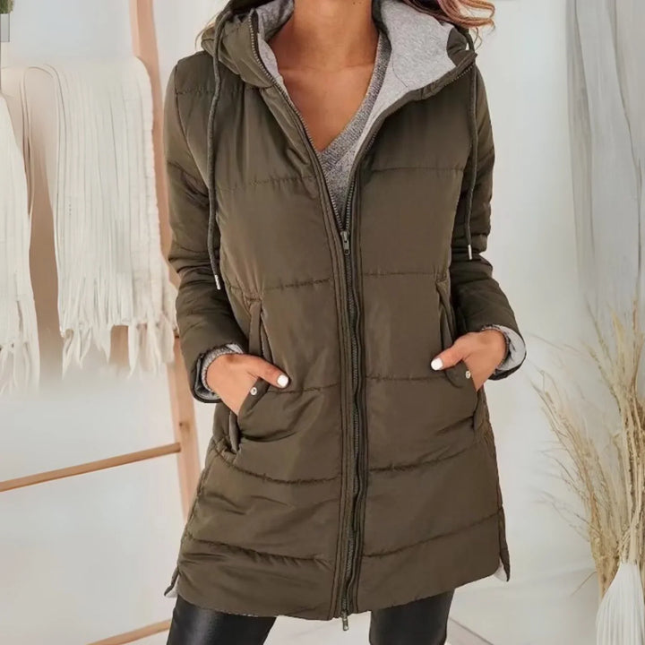 Rae - Casual Capuchonnschildpadden-Donsjas