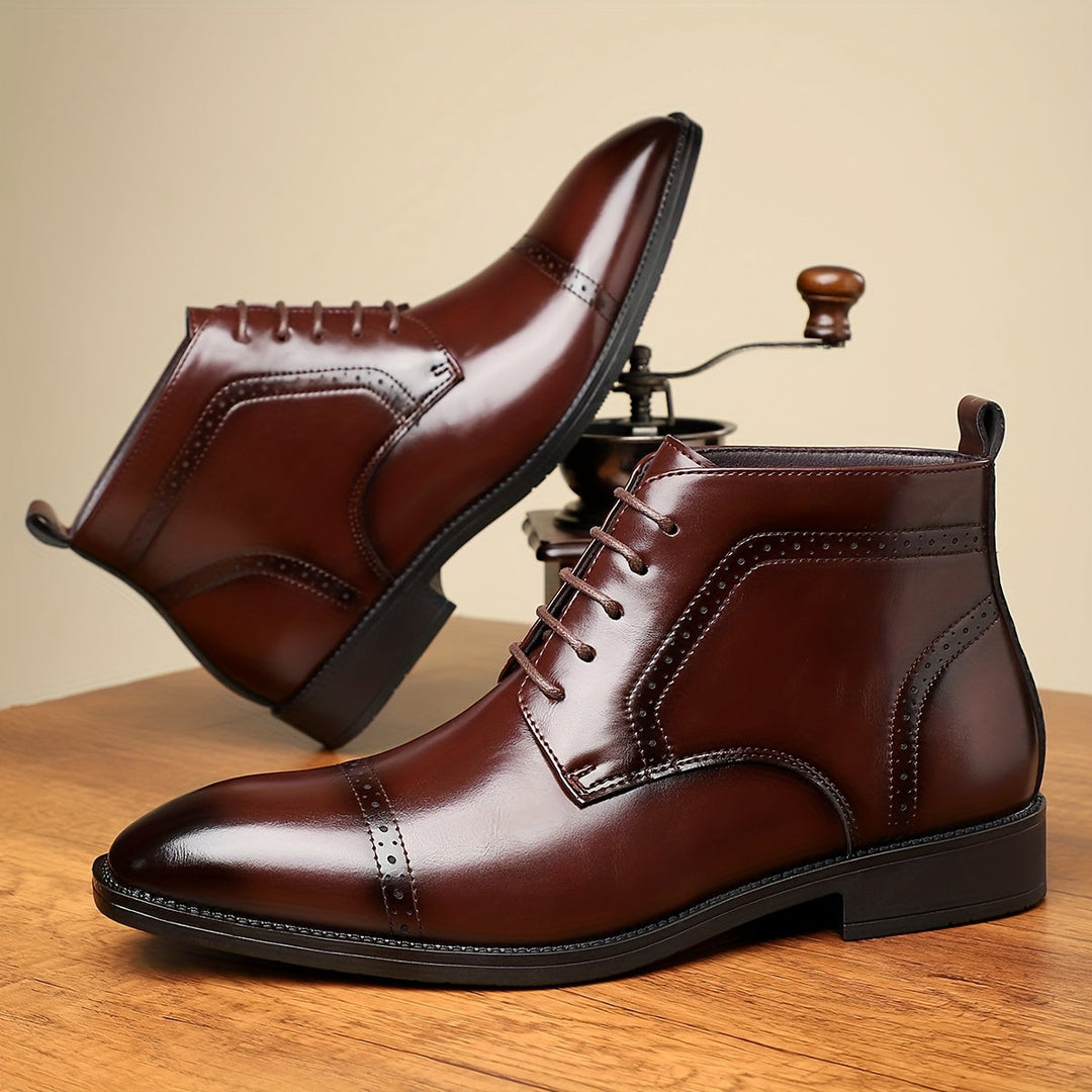 Everly | Verfijnde Cap-Toe Enkellaarsjes