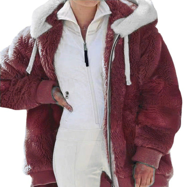 EMMA - SNOW LUXE ZIP HOODIE