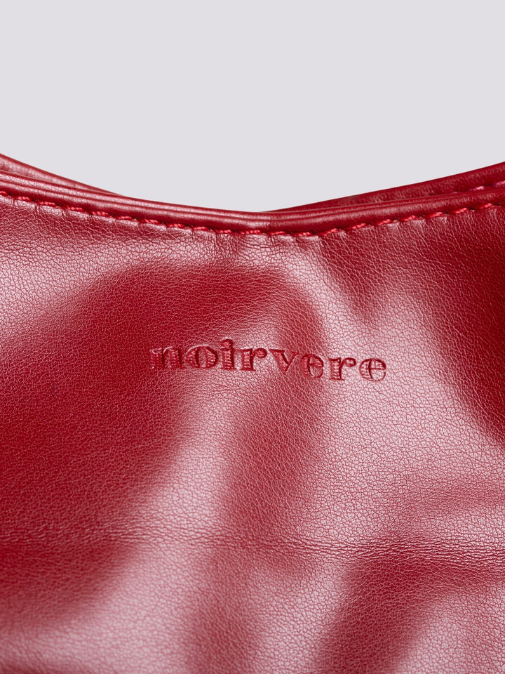 Minimalistisch vegan leer hobo schoudertas
