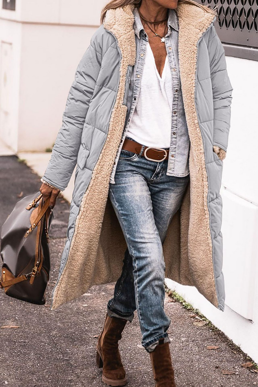 Johna – Luxe Reversible Sherpa Jas
