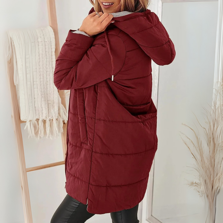 Rae - Casual Capuchonnschildpadden-Donsjas