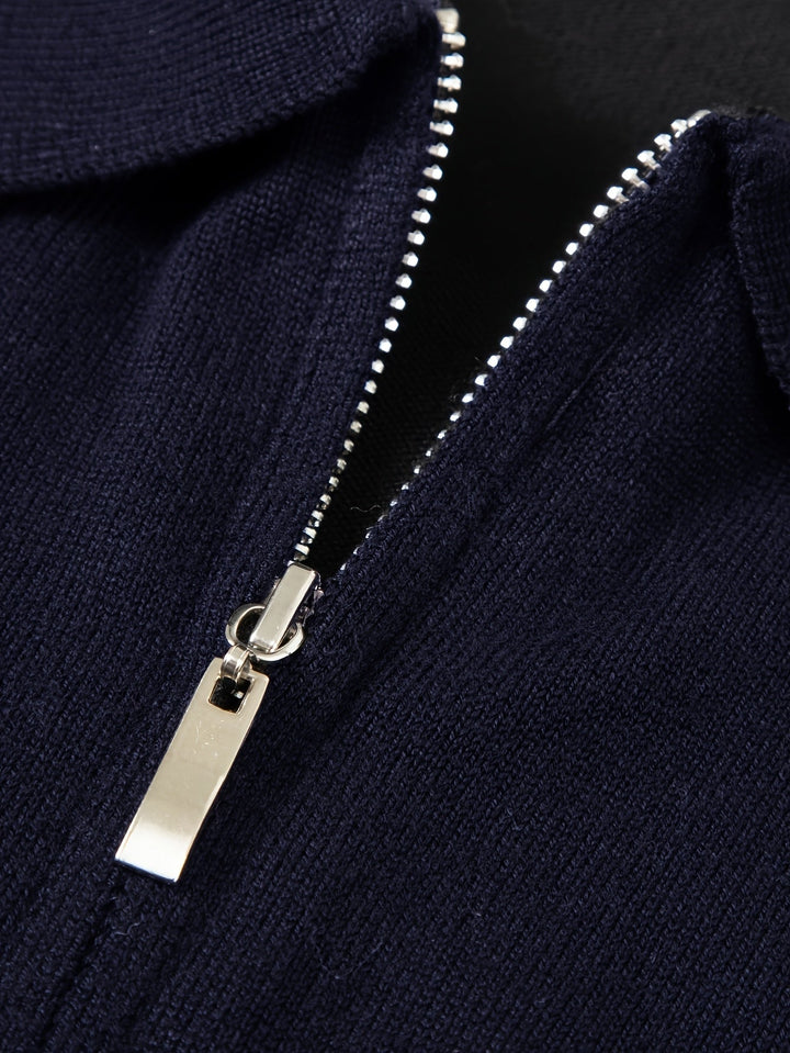 Donovan | Verfijnde Quarter-Zip Polo Trui