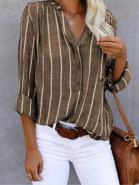 Avalon - Trendy gestreepte blouse