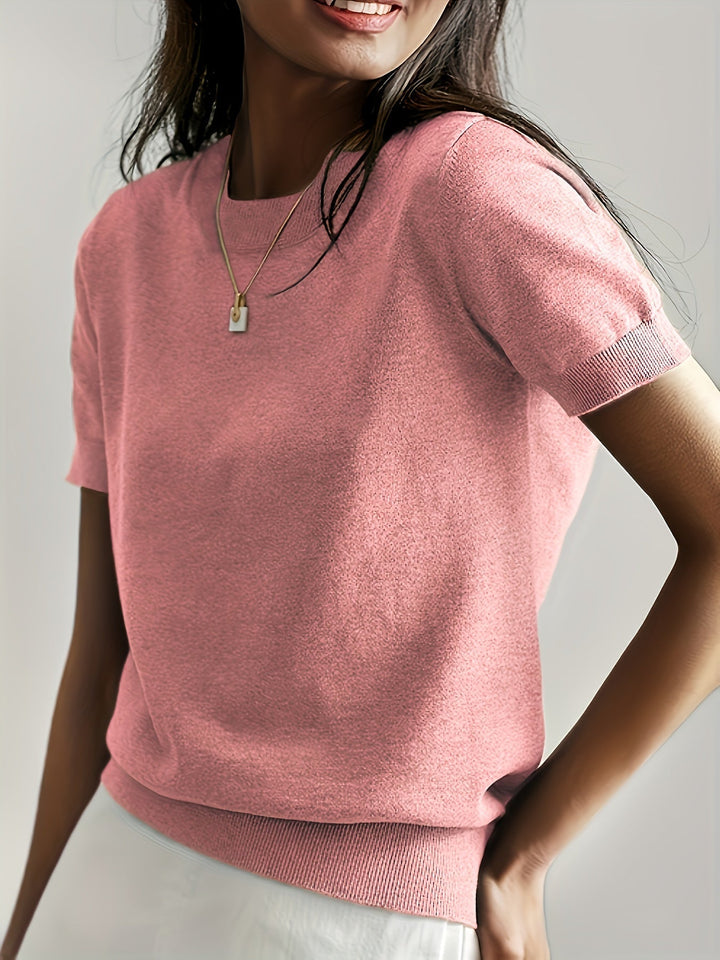 Leah - Casual Korte Mouw Top