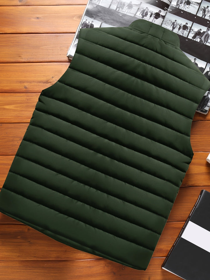 Donovan | Gewatteerd Vest met Staande Kraag