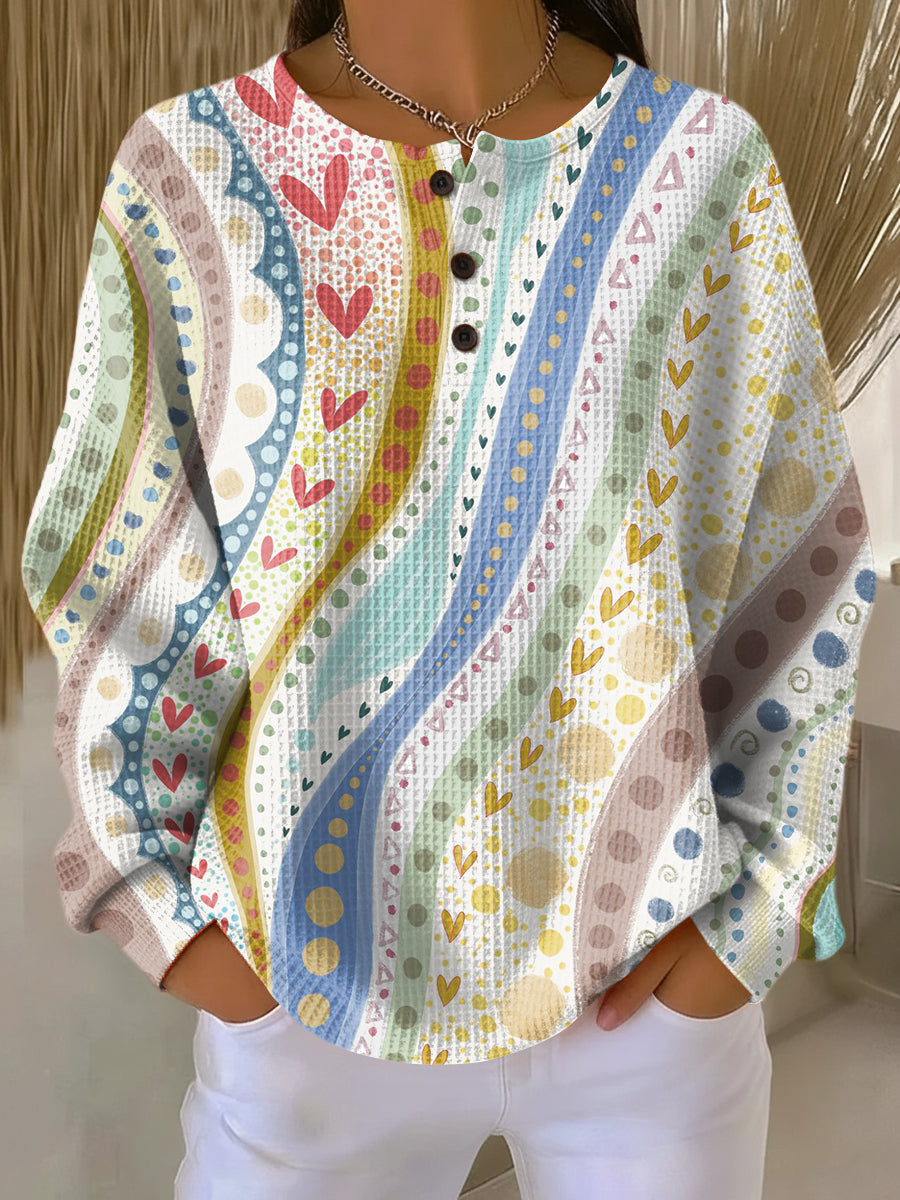 Luna | Pullover met kleurrijke strepenpatronen