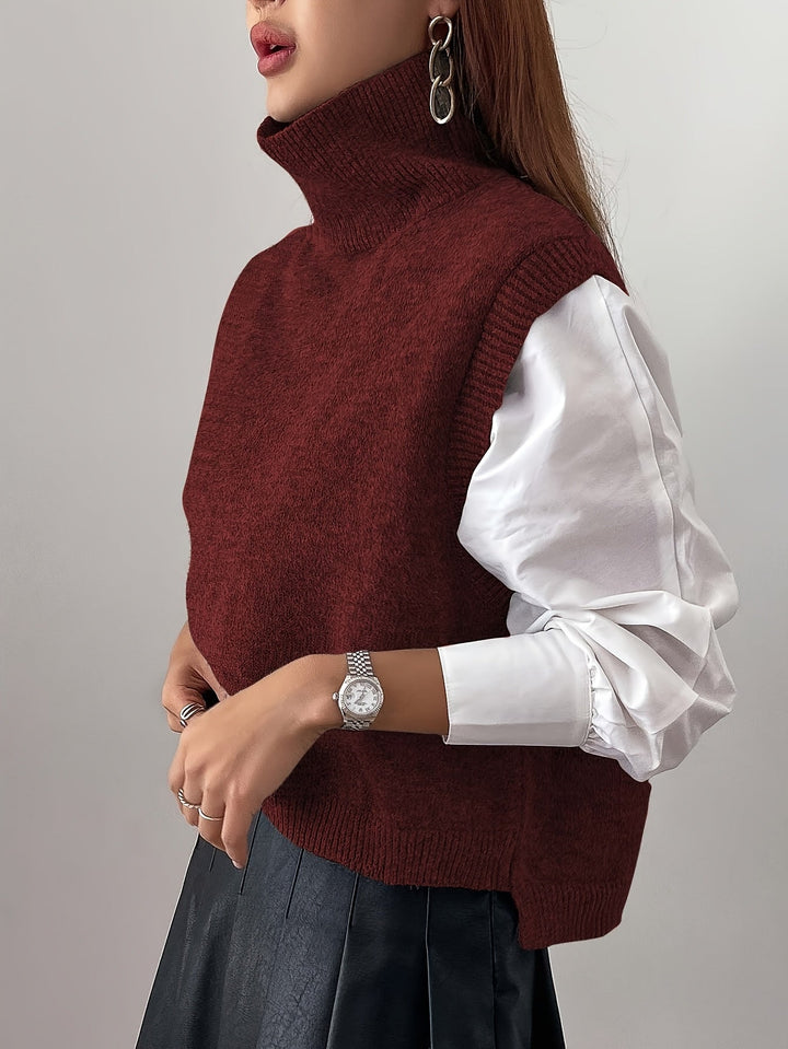 Farrah | Hoge Hals Trui Vest
