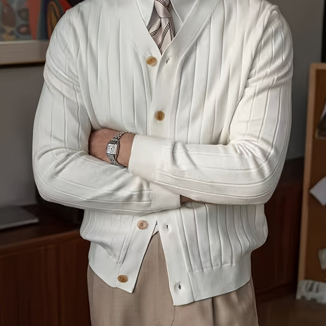 Oliver | Klassieke Knop-Up Cardigan