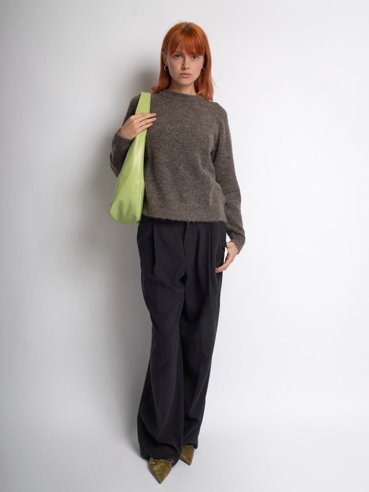 Minimalistisch vegan leer hobo schoudertas