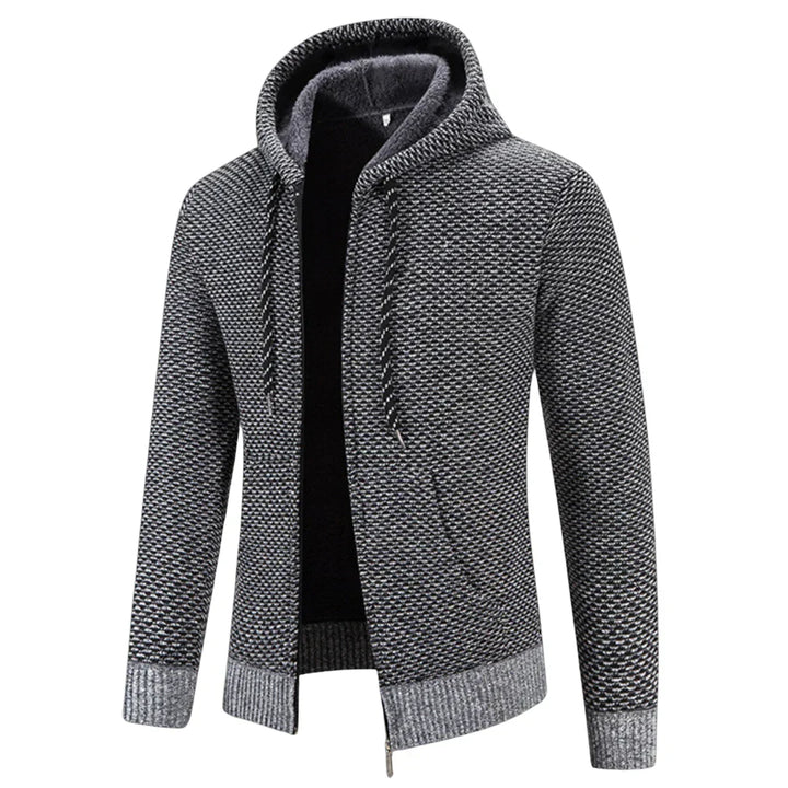 Heren Hoodie Casual Zip-Up Brei Cardigan