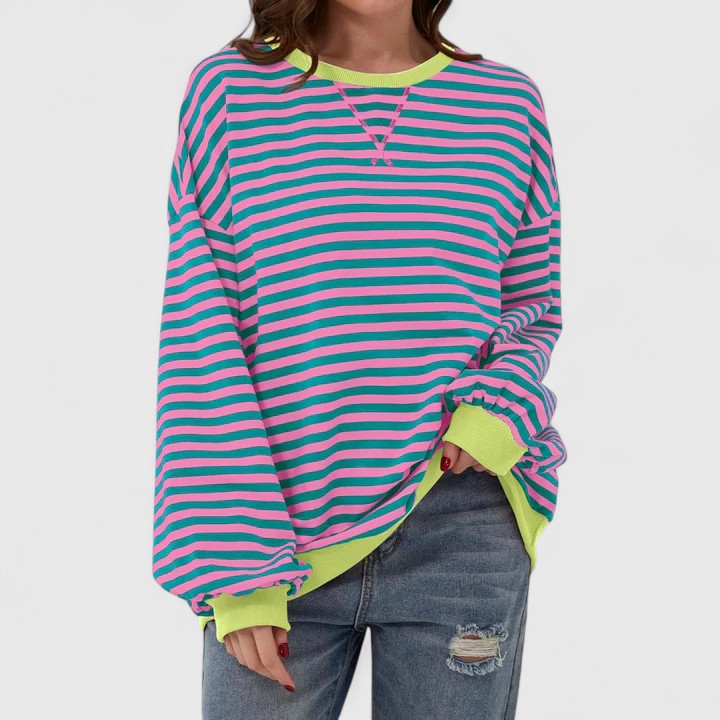 JULIA - RELAXED STRIPES SWEATSHIRT
