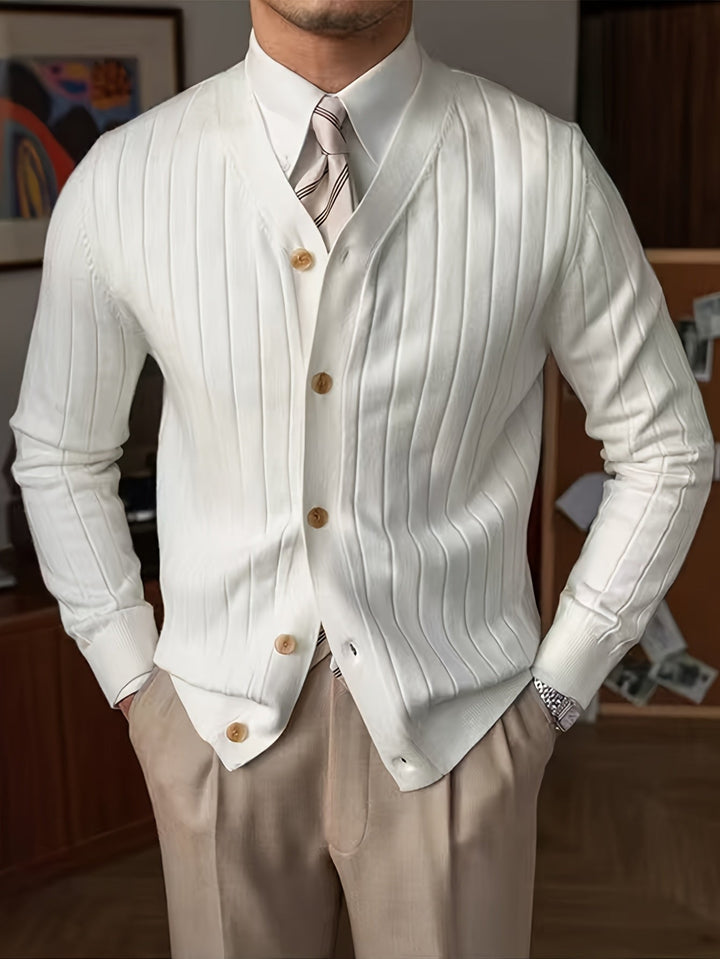 Oliver | Klassieke Knop-Up Cardigan