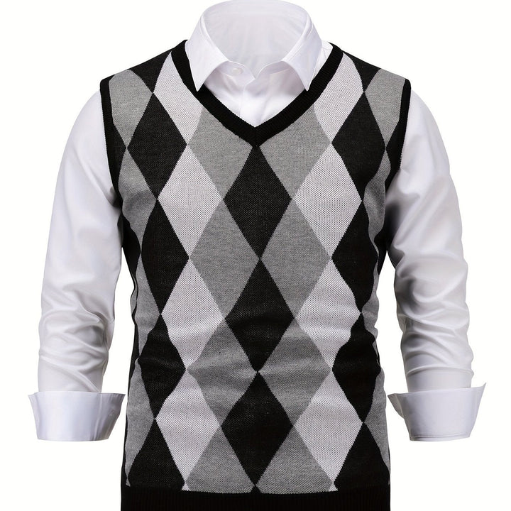 Chandler | Klassieke Argyle Sweater Vest