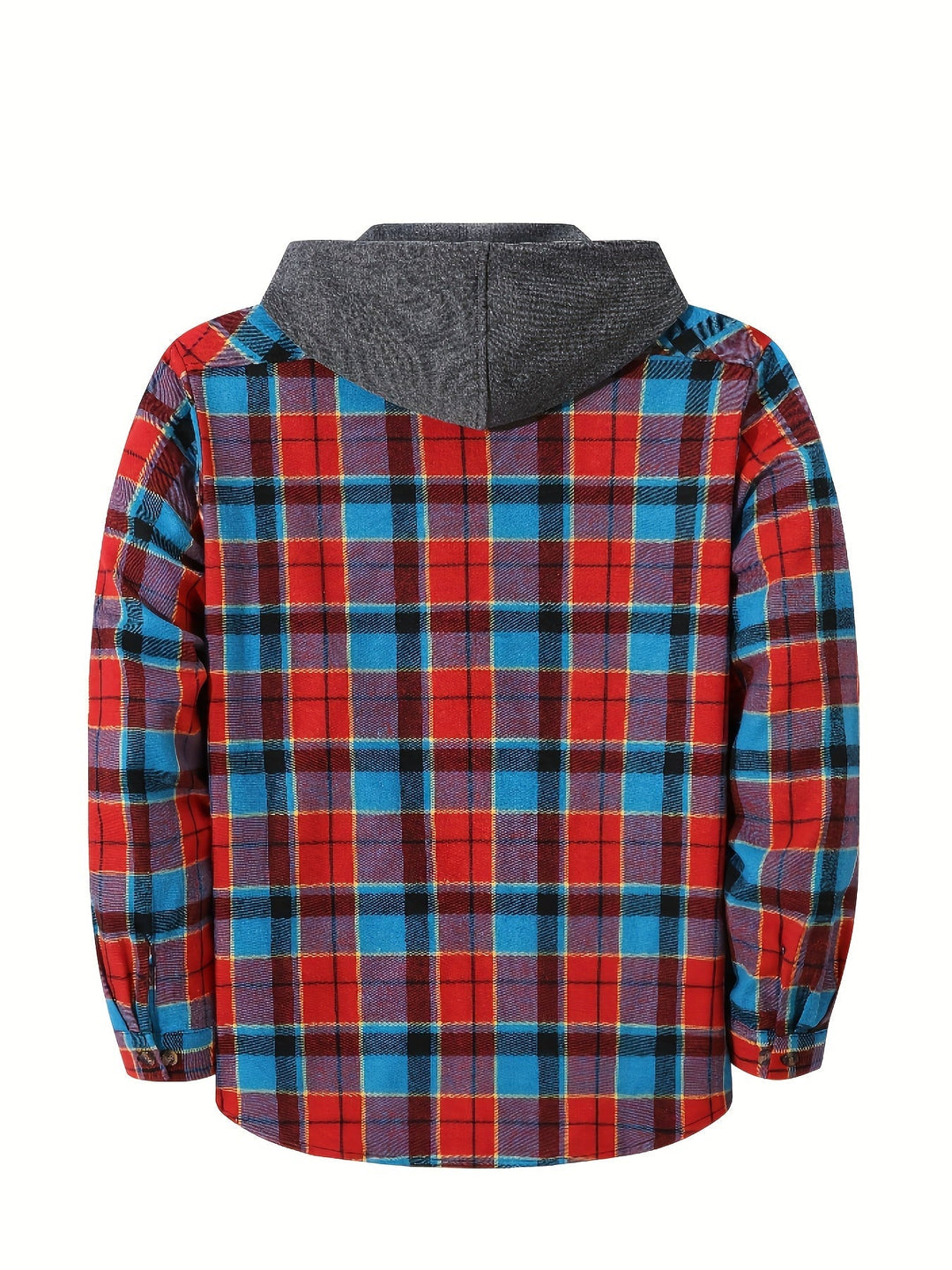 Braxton | Geruit Hooded Shirt