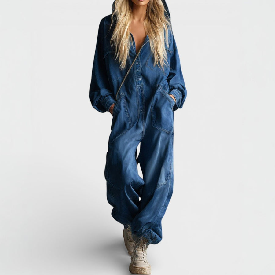 Sierra | Lange Mouwen Hoodie Jumpsuit