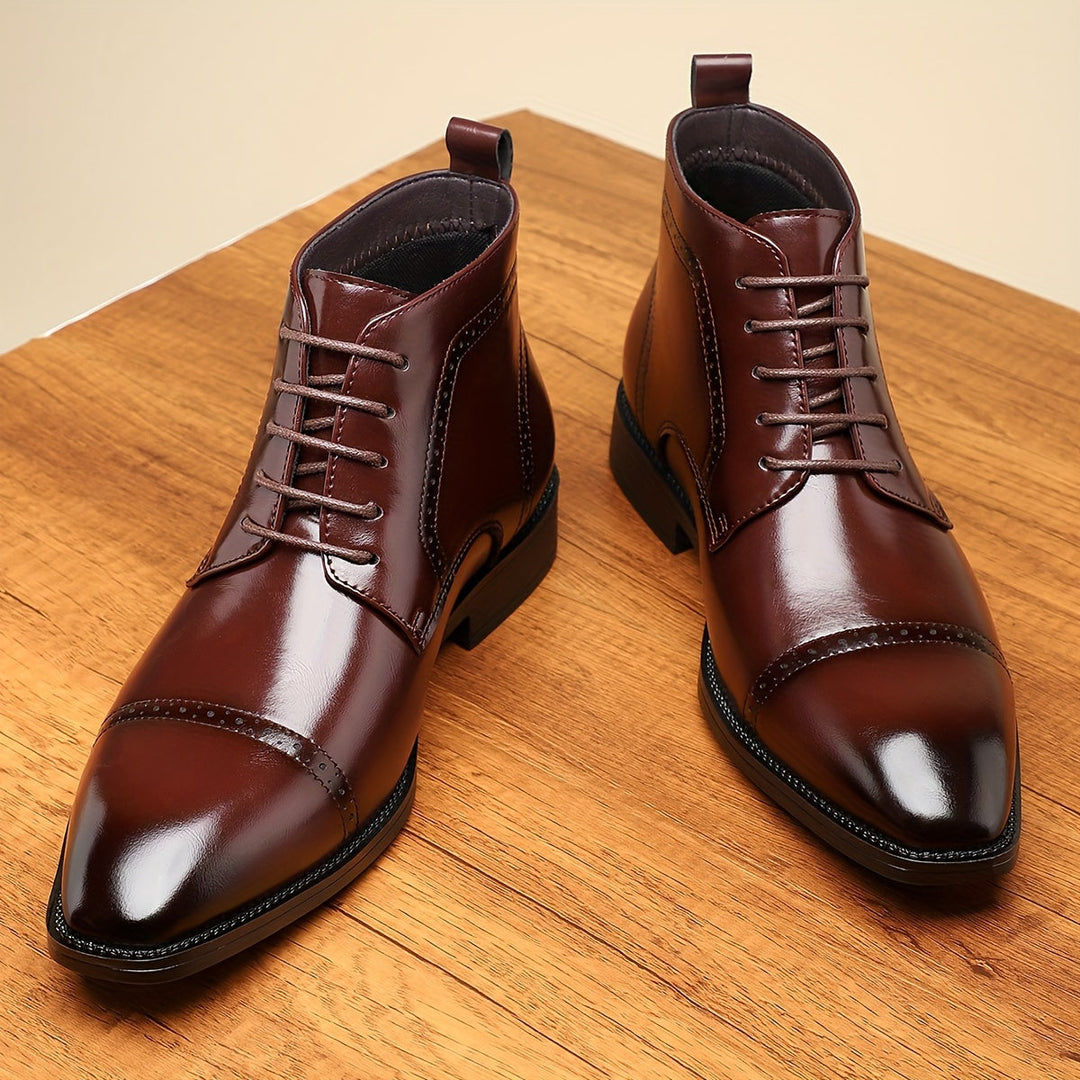 Everly | Verfijnde Cap-Toe Enkellaarsjes