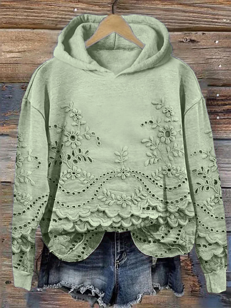 Ravella - Vintage Bedrukte Hoodie