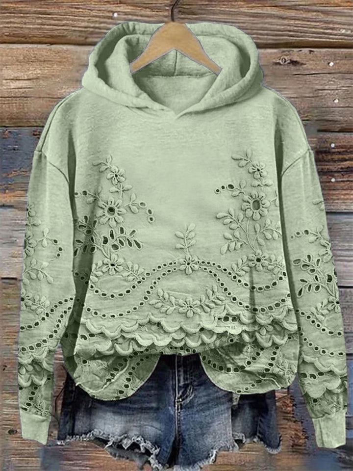 Ravella - Vintage Bedrukte Hoodie