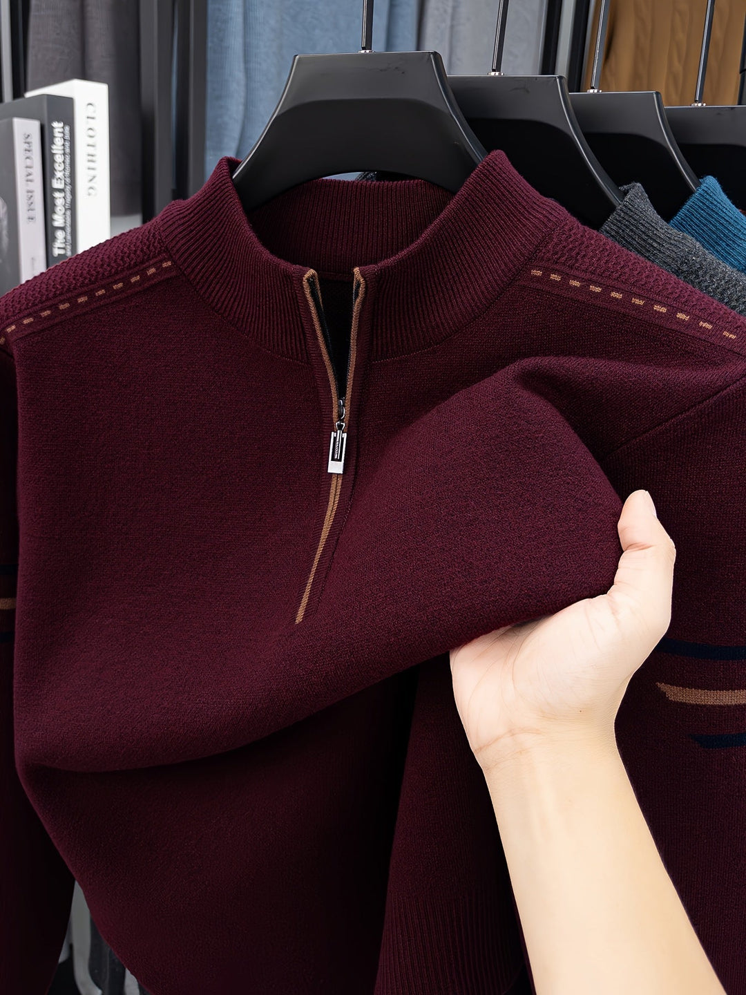 Daniel | Half-Zip Gebreide Trui