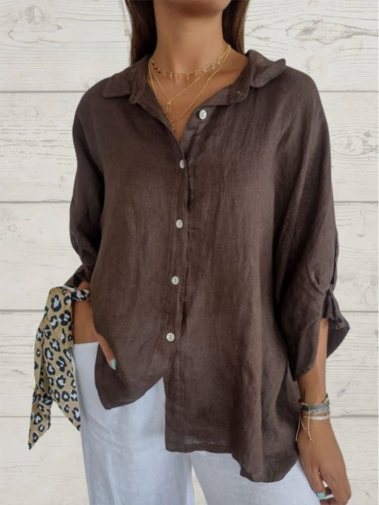 Maëlle - Stijlvolle linnen dames blouse