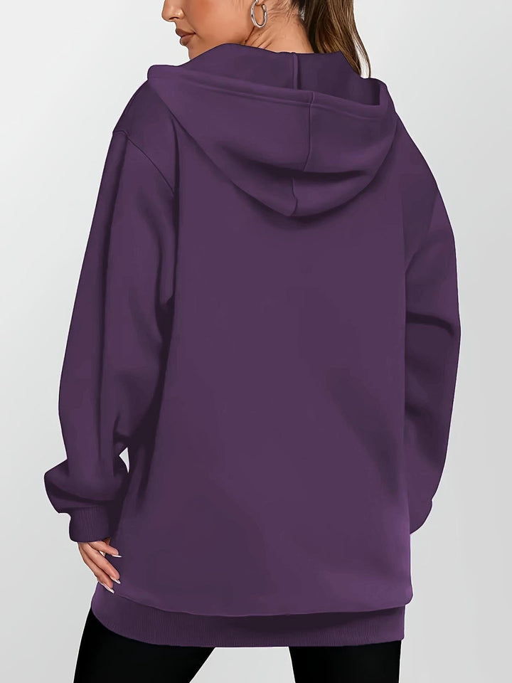 Heather | Lange Hoodie Zip Jast