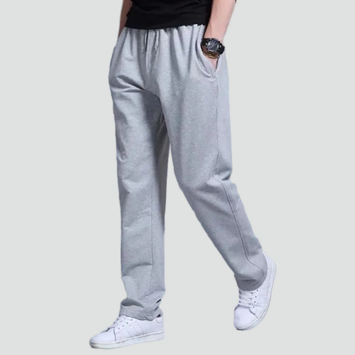 Heren Joggingbroek Met Elastische Taille En Rechte Pijp