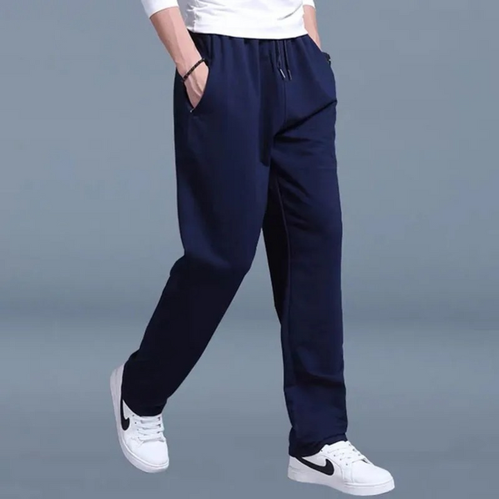 Heren Joggingbroek Met Elastische Taille En Rechte Pijp