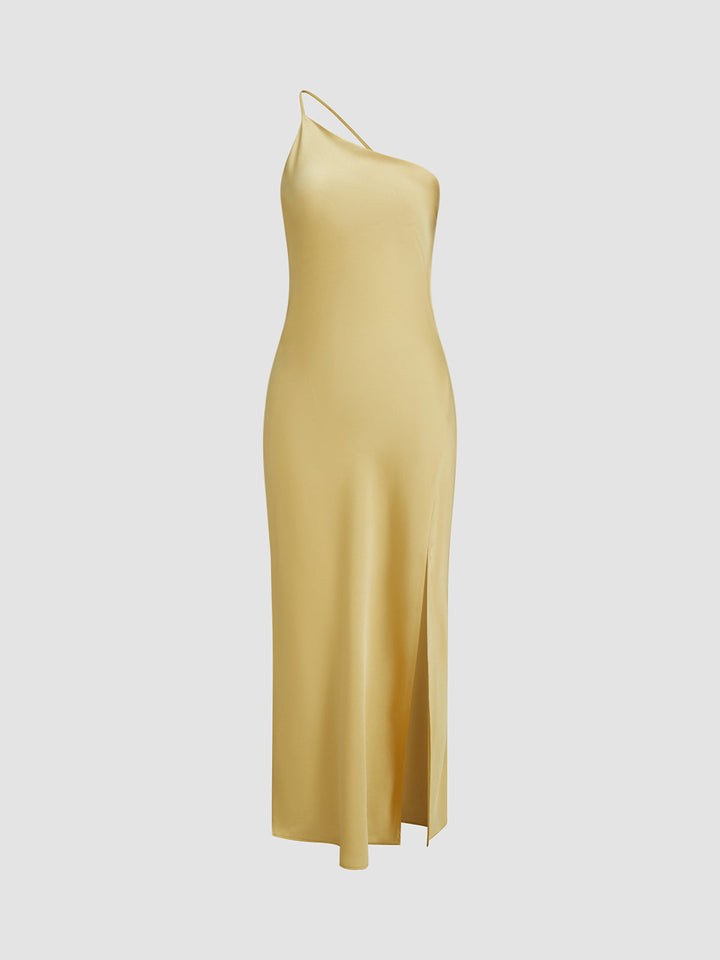Mila-Rae - Dames Maxi Jurk met Open Rug en Split