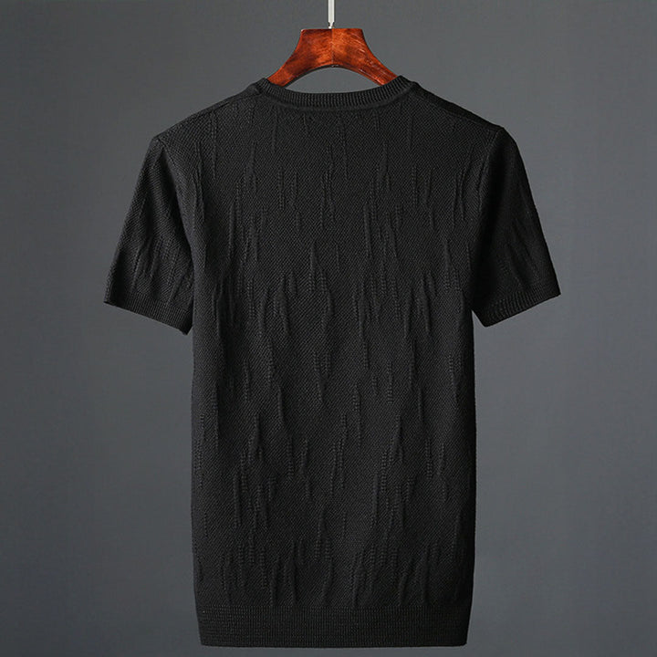 Hensu Textured Katoenen T-Shirt