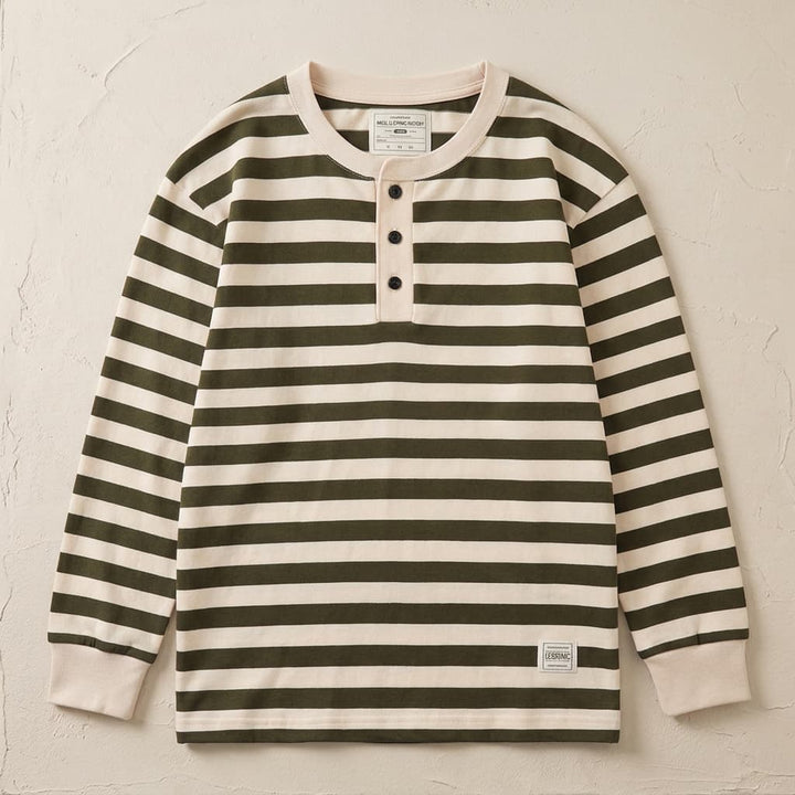 Maritiem Katoenen Langemouwen Shirt