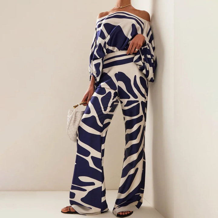 Elegante Off Shoulder Party Jumpsuit met Wijde Pijpen voor Dames