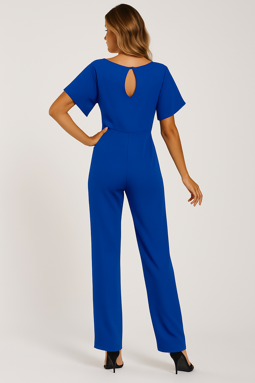 Jinte-Rose - Jumpsuit met strikdetail