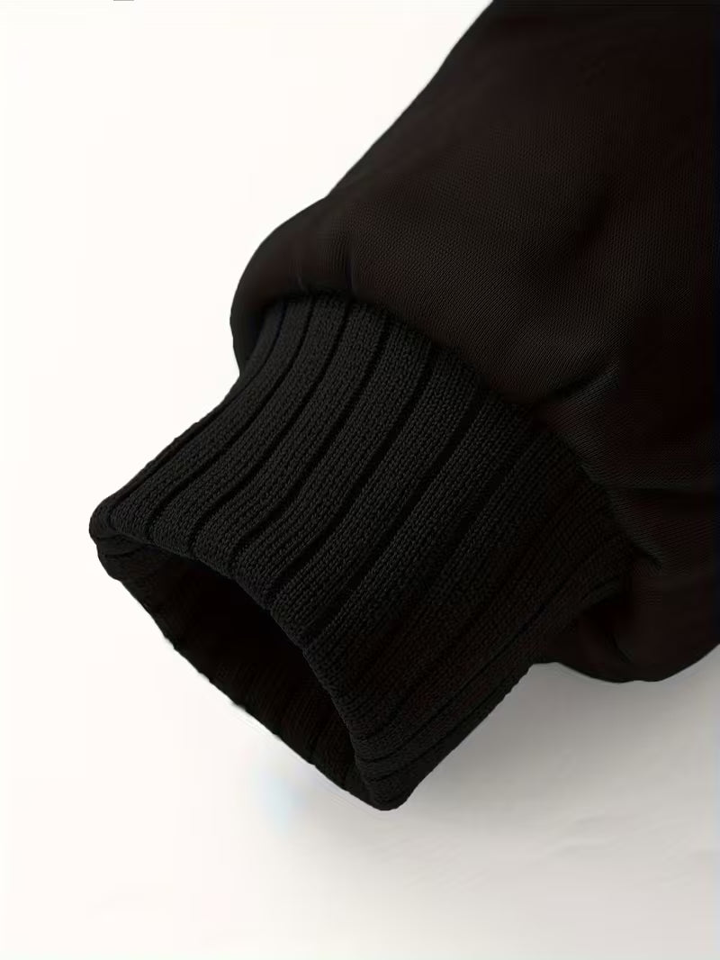 Fleece jas met capuchon en ritssluiting