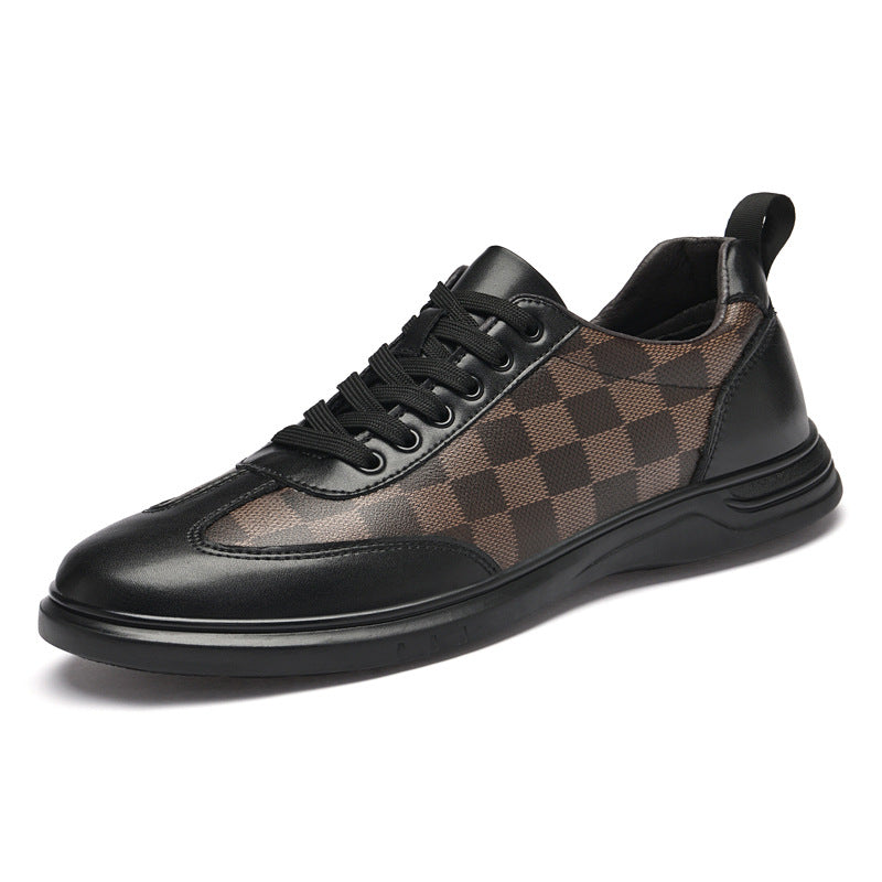 Gianni Geruite Leren Sneakers
