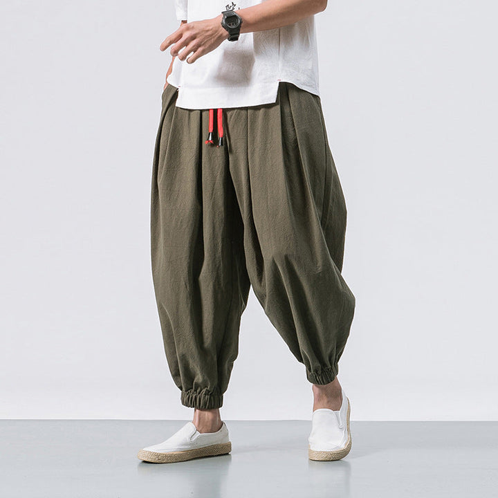 Kaito Oversized Katoenen Linnen Broek
