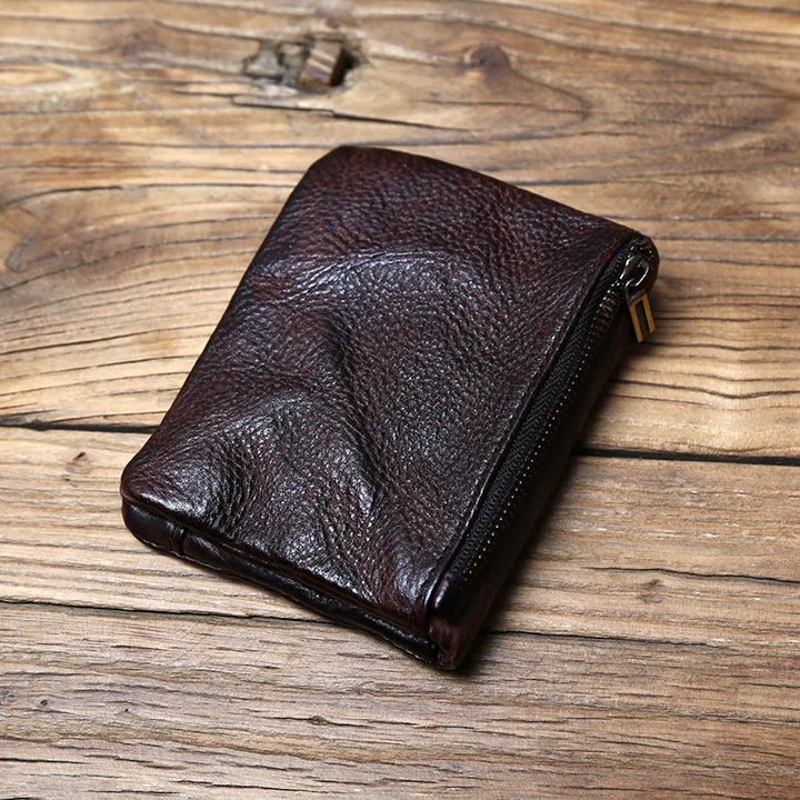 Patina Volnerf Leren Portemonnee