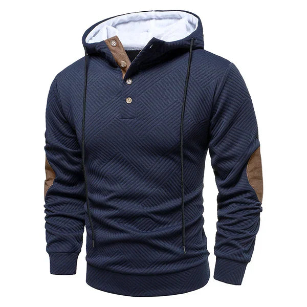 Hoodie Sweater Heren | Knopen bij Hals & Comfortabele Warmte