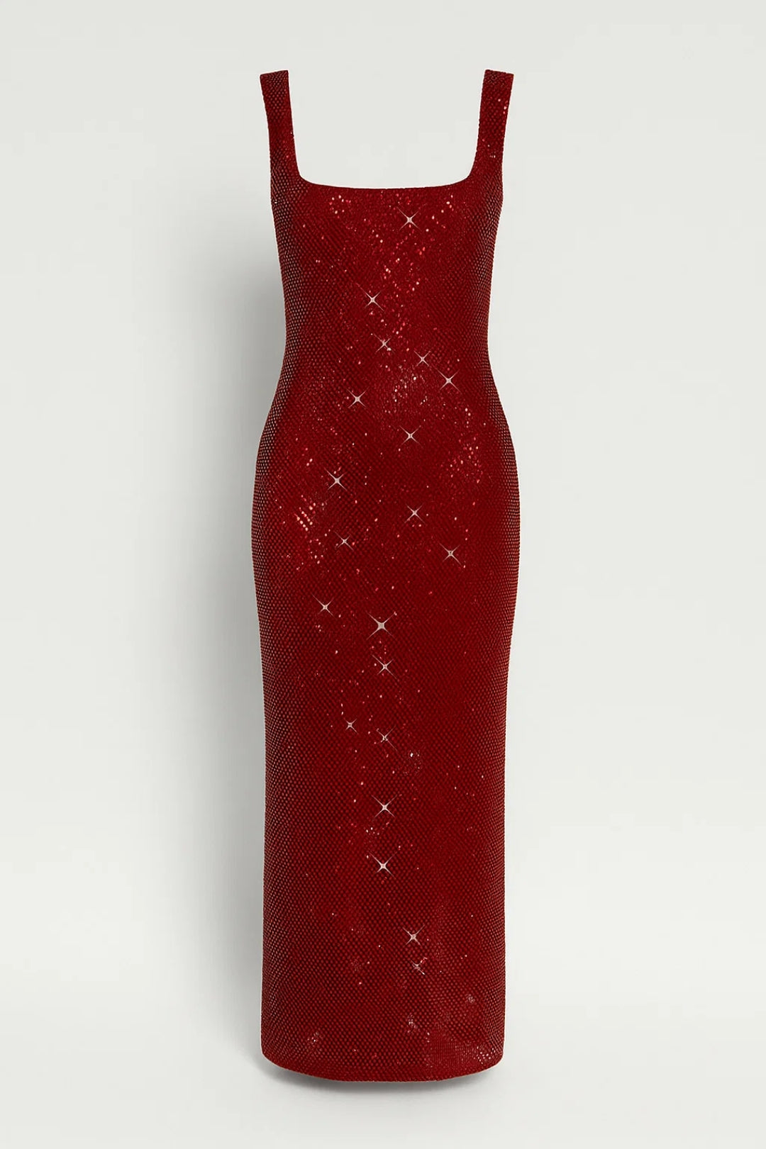 Maxi Jurk Dames - Strapless Look met Vierkante Hals | Gala