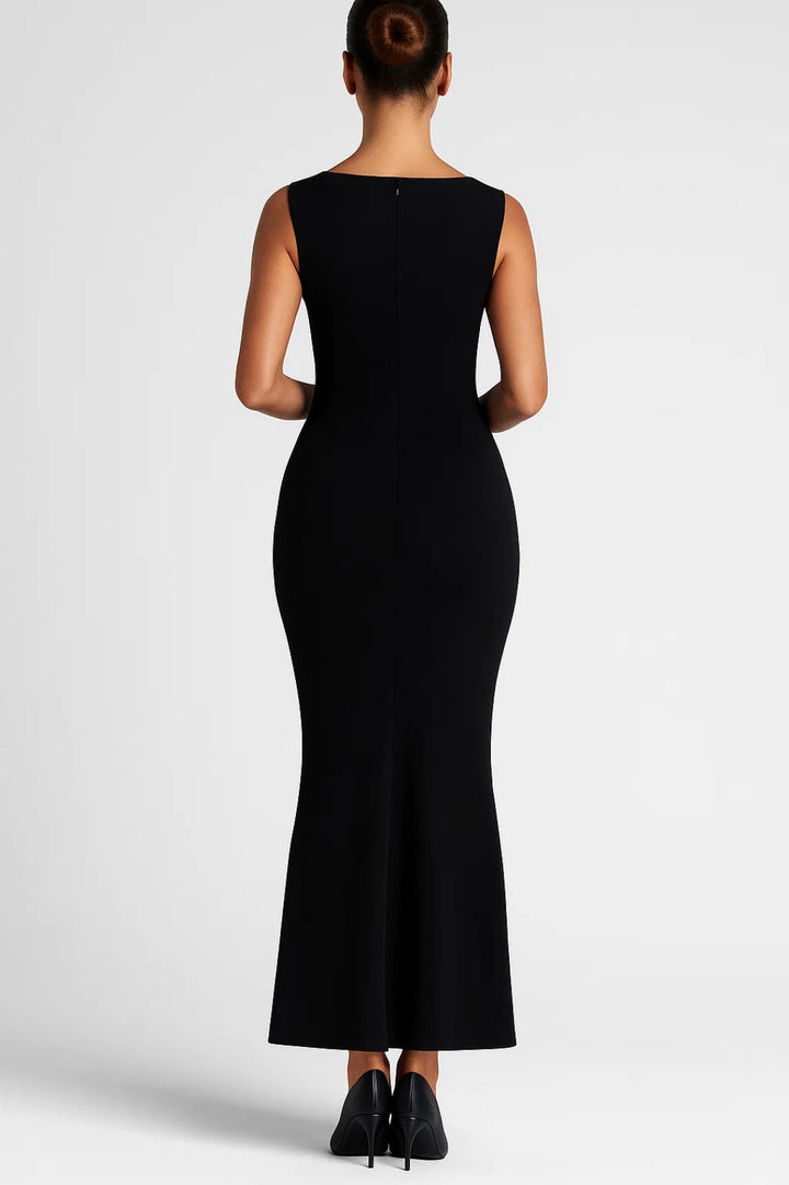 Maxi Jurk Dames - Figuuromhullend Silhouet met Brede Bandjes | Elegant